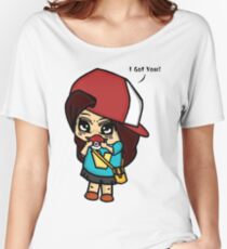 I Got You! Pokemon Trainer Girl (In White Background) Women's Relaxed Fit T-Shirt