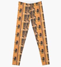 Stairwell by lamplight. Leggings