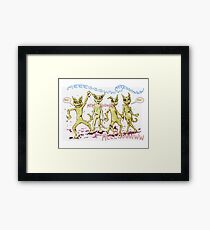 Zombie Cats Framed Print