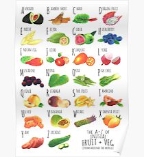 Unusual Fruit + Veg Poster