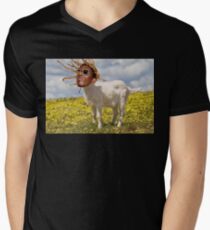 THUGGA THE GOAT Men's V-Neck T-Shirt