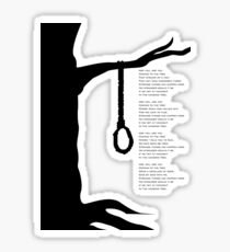 the hanging tree Sticker