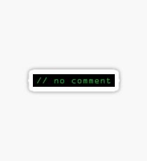 // no comment Sticker