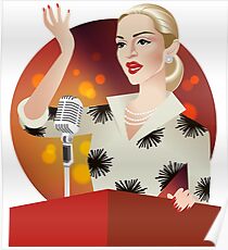 On the balcony Poster
