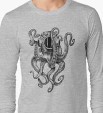 Casque Octopus Scuba Diver T-shirt manches longues