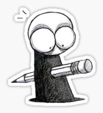 Murdered by illustrator Sticker