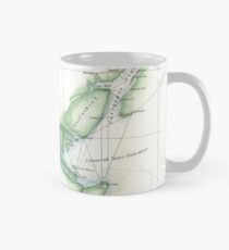 Vintage Karte des Savannah River (1854) Tasse (Standard)