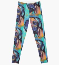 Rhodesian Ridgeback Bright colorful pop dog art Leggings