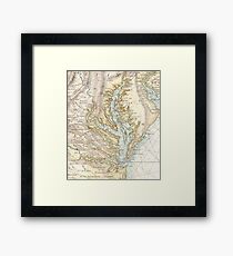 Vintage Map of The Chesapeake Bay (1778) 2 Framed Print