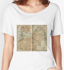 Vintage Map of Ottawa Canada (1894) Women's Relaxed Fit T-Shirt