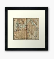 Vintage Map of Ottawa Canada (1894) Framed Print