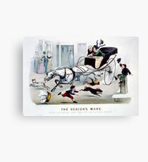 Deacon's Mare - 1879 - Currier & Ives Canvas Print
