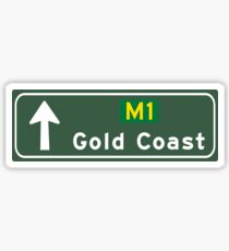 Gold Coast, Road Sign, Australia Sticker