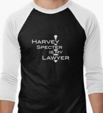 Harvey Specter is my Lawyer w Men's Baseball ¾ T-Shirt