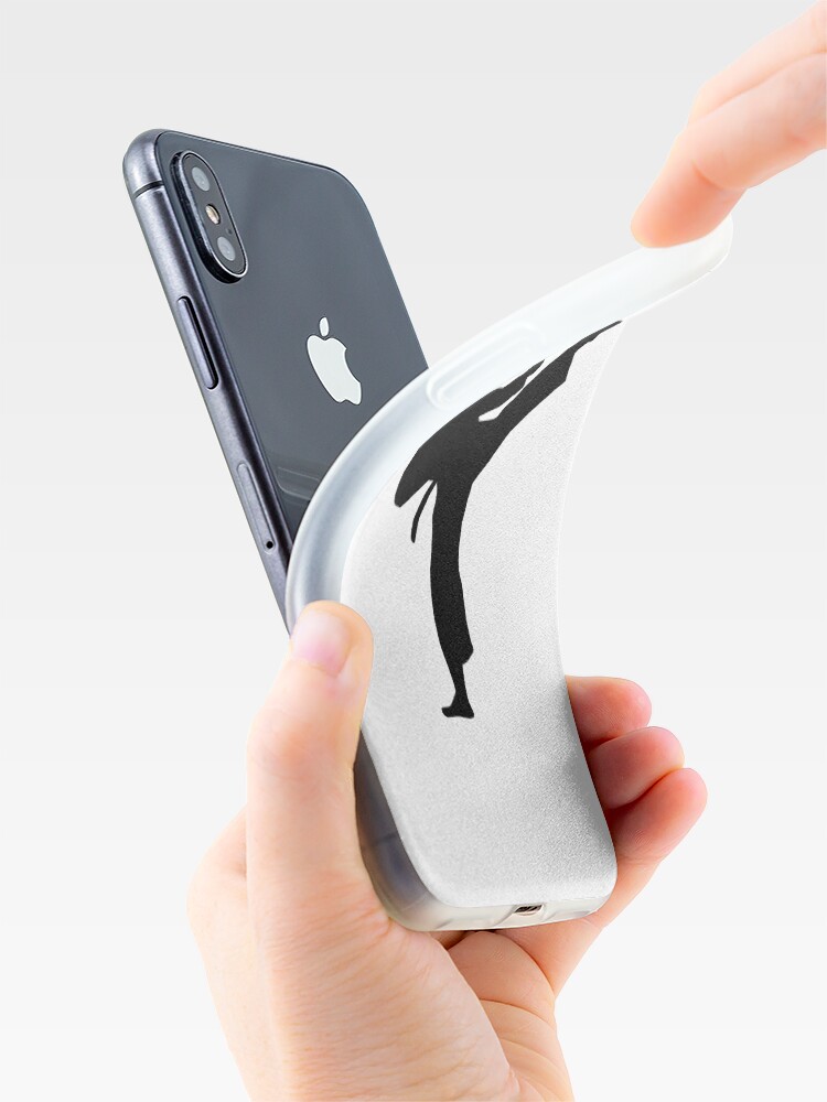 Vista alternativa de Funda y vinilo para iPhone Kárate