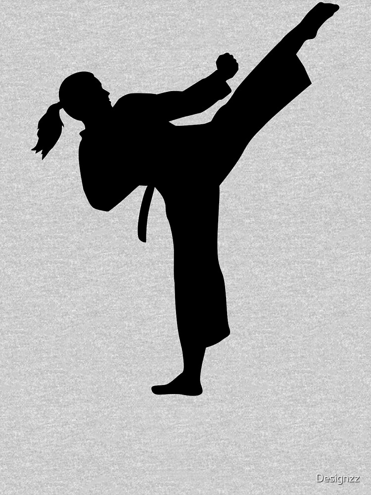 Karate girl woman by Designzz