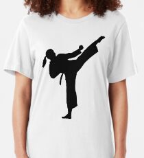 Camiseta ajustada Karate niña mujer