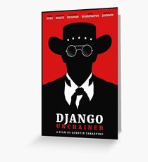 Django Unchained film poster Greeting Card