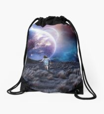 Lost in a space that isn't there Drawstring Bag