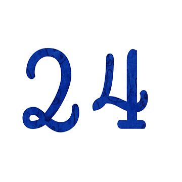 "24 magic number " Sticker for Sale by Hamaridukaan | Redbubble