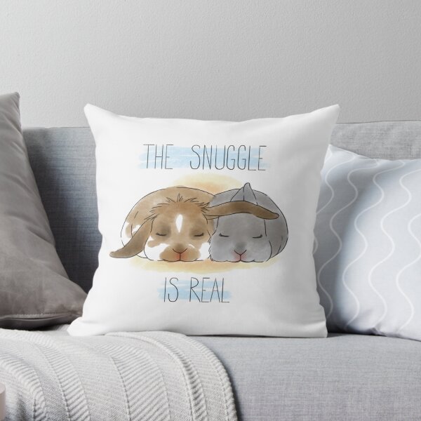 The Snuggle is Real Throw Pillow