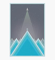Space Man Blue Photographic Print