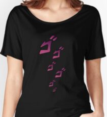 Jojo MENACING ゴゴゴ ( Jojo's Bizarre Adventure ) Women's Relaxed Fit T-Shirt