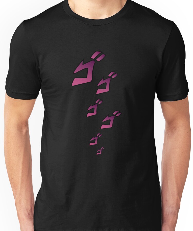 Jojo Menacing ゴゴゴ Jojo S Bizarre Adventure Unisex T Shirt Buy It On Redbubble Society6 Etsy