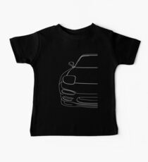 rx7 fd outline - white Baby Tee
