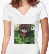 Pocket Captain Swan - Adventure! Women's Fitted V-Neck T-Shirt