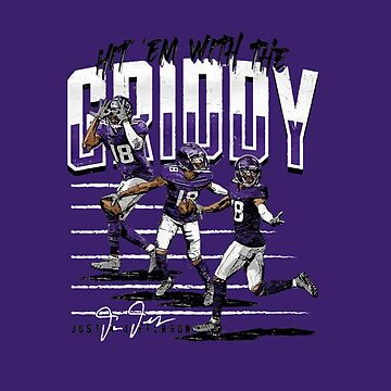 ForBostonClothing Vikings Griddy - Justin Jefferson Youth Kids T-Shirt