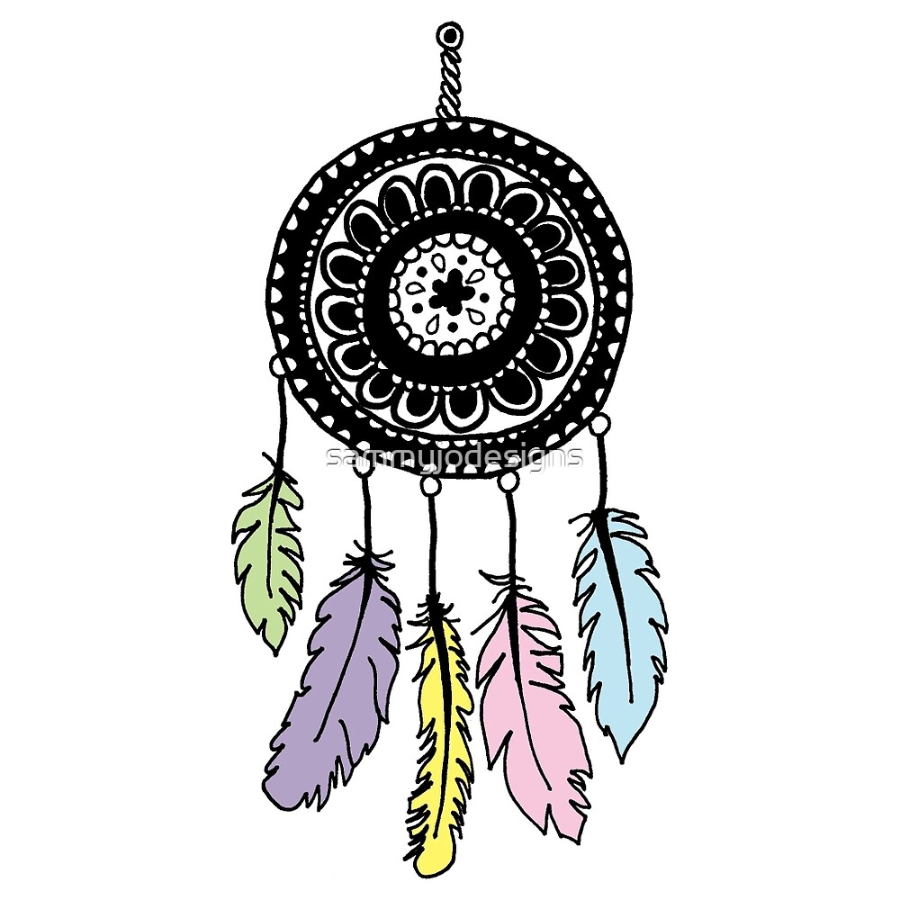 Download "Mandala Dream Catcher - Color" by sammyjodesigns | Redbubble