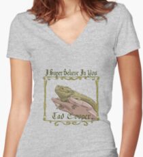 I Super Believe In You Tad Cooper Women's Fitted V-Neck T-Shirt
