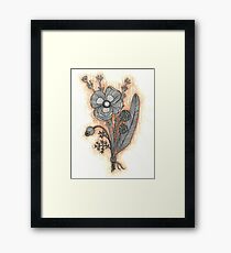 Aged Poppy bouquet Framed Print