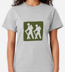Outdoor Recreational Backbacking Road Sign Classic T-Shirt