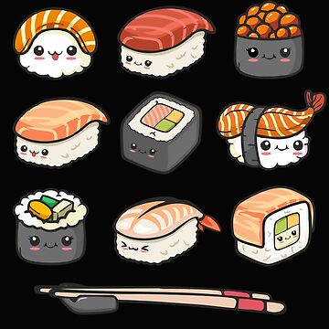 Sushi Kawaii, Kawaii Sushi, Cute Sushi Gifts, Cute Kawaii Gifts, Gifts for  Teens, Gifts for Him, Gifts for Her, | iPad Case & Skin