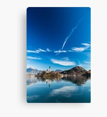 morning at the lake of Bled Canvas Print