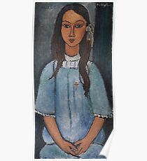 Amedeo Modigliani - Alice . Girl Portrait . Fashion . Modigliani , Alice Poster