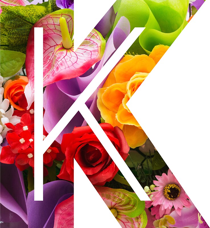 "The Letter K Flowers" Stickers by Mike Gallard Redbubble