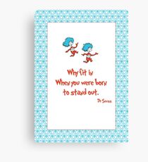 Why Fit In Canvas Print