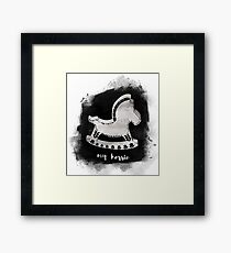 Pferd / Agat / Gerahmtes Wandbild
