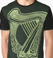 Celtic Harp Graphic T-Shirt