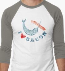 I Love Bacon Men's Baseball ¾ T-Shirt