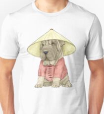 Shar Pei on The Great Wall Unisex T-Shirt