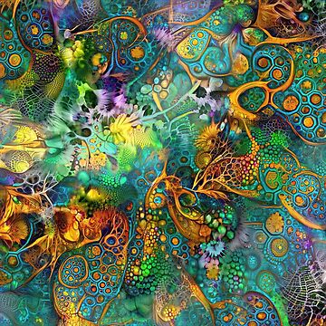 Artwork thumbnail, Deepdream floral fractalize abstraction by blackhalt