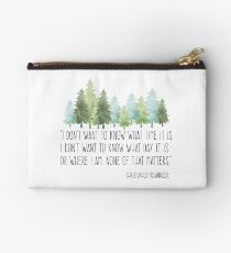 Into the Wild with Christopher McCandless Zipper Pouch