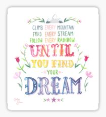 Sound of Music Climb Every Mountain Sticker