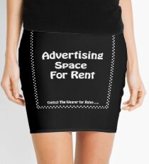 Advertisment Space for Rent - Black Mini Skirt