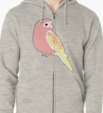 Lutino Bourke's parakeet Zipped Hoodie