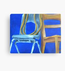 Three Chairs Metal Print